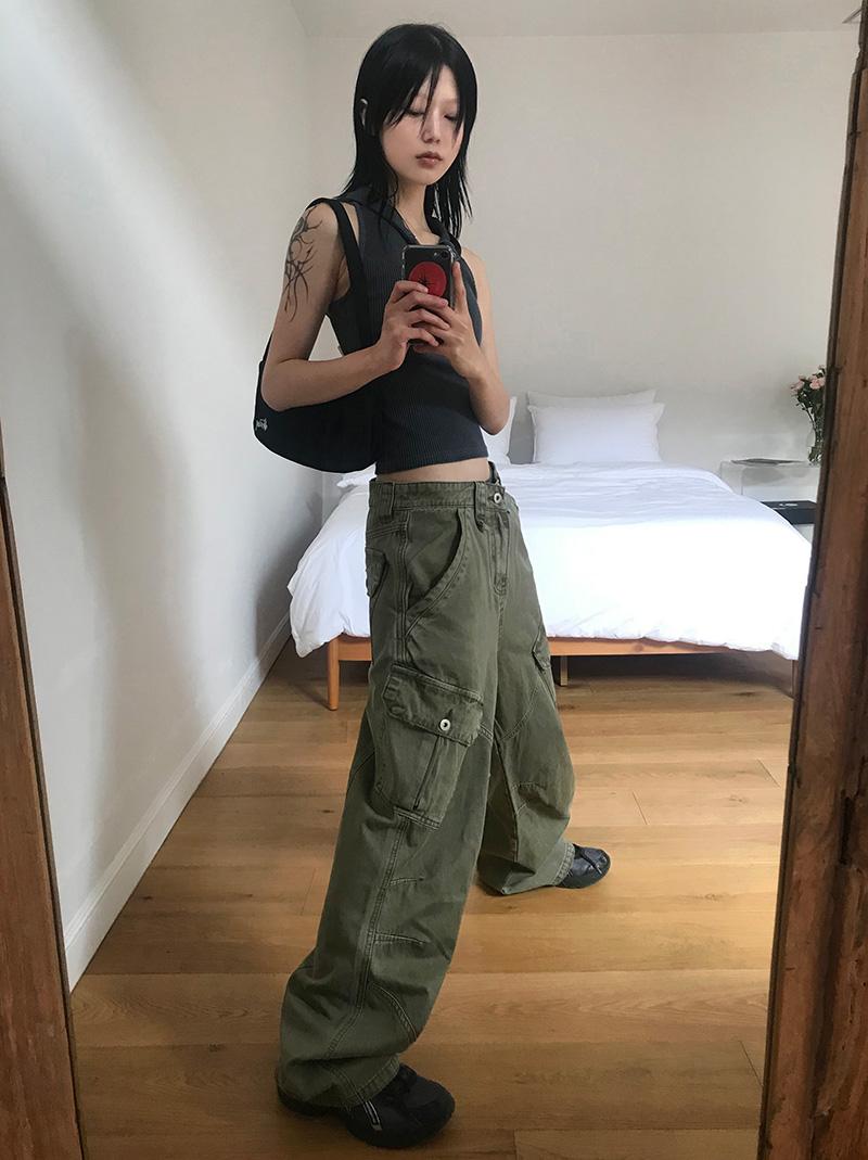 아케 (*당일발송) SUBTILE WIDE CARGO PT (3color!)