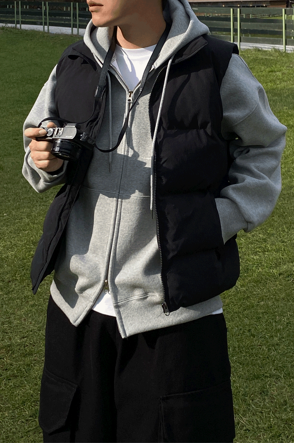 [블랙 당일출고] 기획 베이직 패딩 조끼