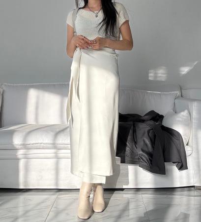 이런 상품 어때요? [무배] 우유 랩 스커트 (2color)