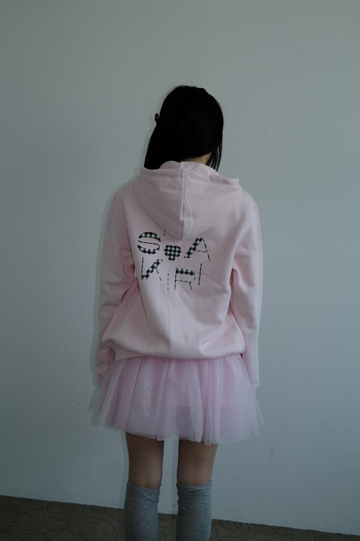 KIRIGIRL HOODIE ZIP UP _PINK