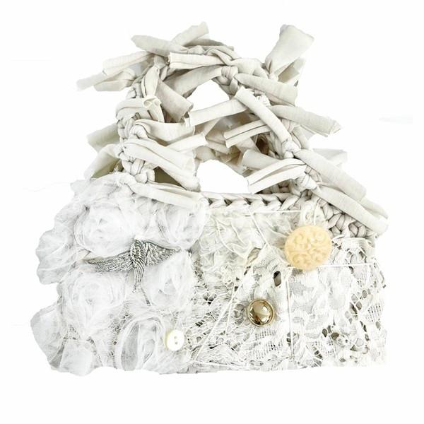 Romantic Knit bag Series 1. Flower