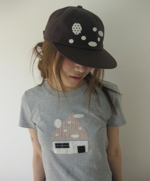 Dot to dot cap, mocha brown