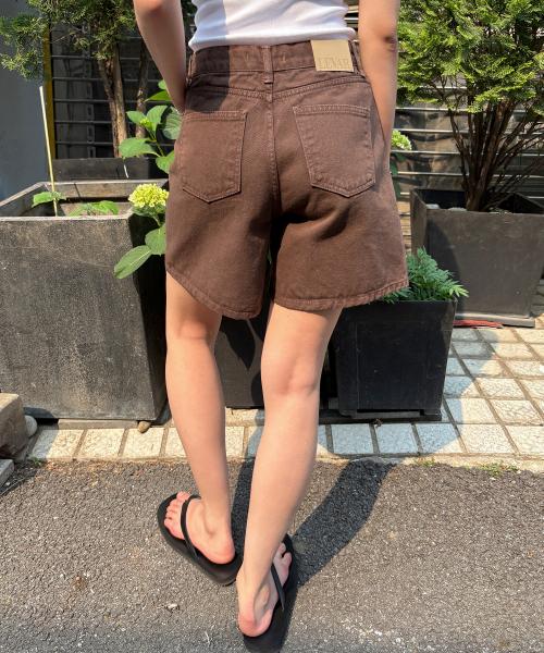 Classic Staple Denim Shorts - Cocoa Brown