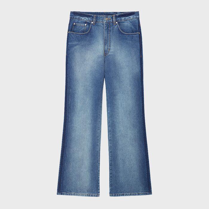 GRADATION WASHED DENIM PANTS FOR MEN IN BLUE