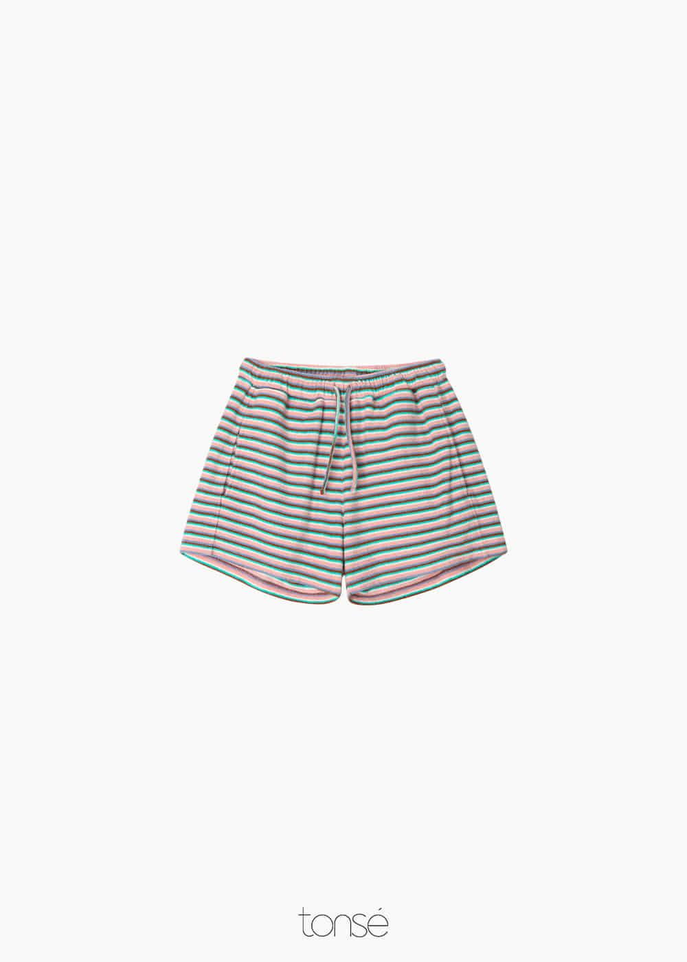 VELD TERRY STRIPE SHORTS