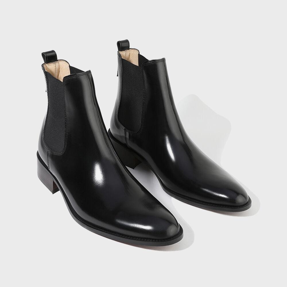 [주문제작] 앵글부츠의 클래식함을 가미한 첼시부츠 3331-B / BLACK BOX