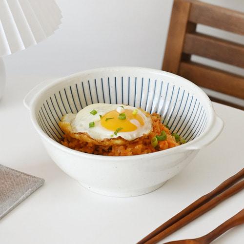 시오리빗살 손잡이 면기