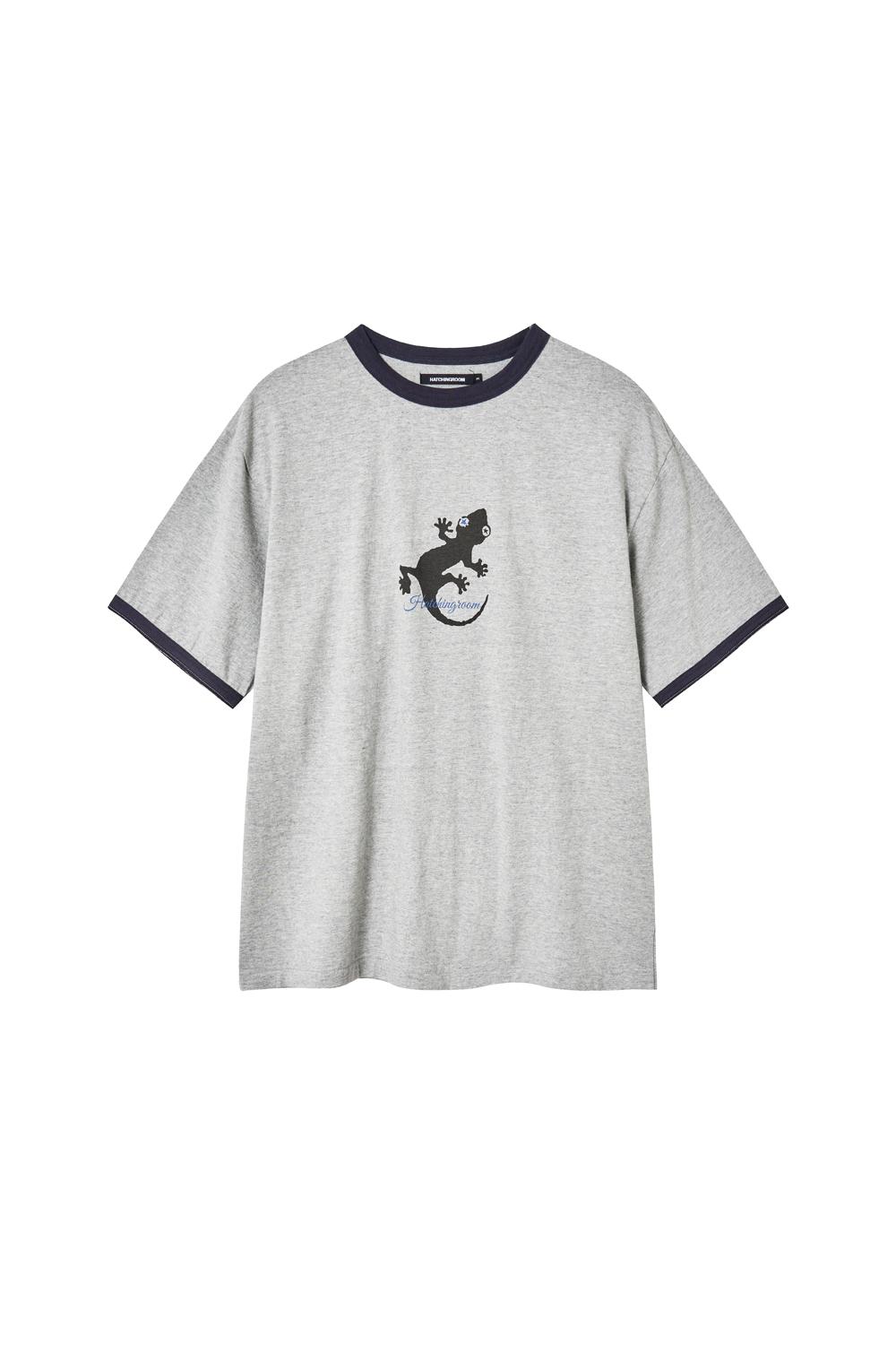 Lizard Ringer Tee 1/2 M.Grey