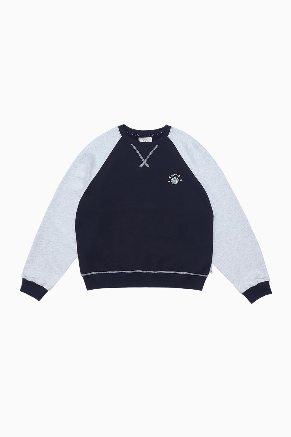 NTC X OHESHIO APPLE LOGO SWEATSHIRT, NAVY