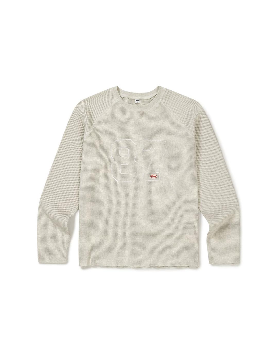 [Mmlg] 87 WAFFLE SWEAT (OATMEAL)