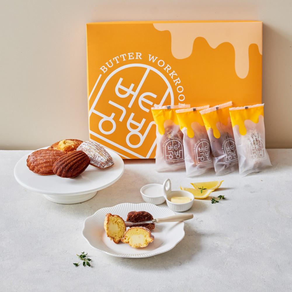 2+1 버터공방 마들렌 4종세트(1상자x12입) 수제디저트 디저트선물 구움과자세트