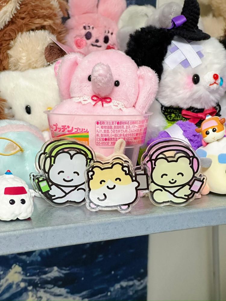 아크릴 양면 집게 3종