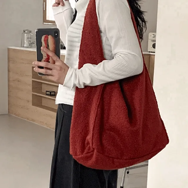 소프트 부클 숄더백 2color