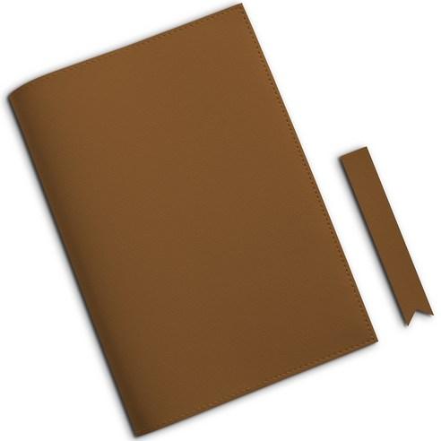 소이믹스 러브썸 가죽 북커버 L + 북마크, 카멜브라운, 1세트 - 북커버 | 쿠팡