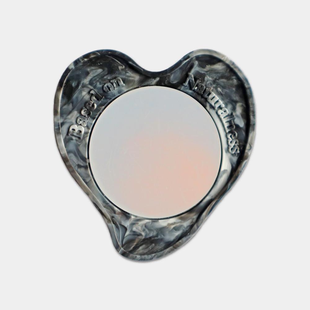 [네이처백] HEART MIRROR TOK 하트 미러톡 (black)