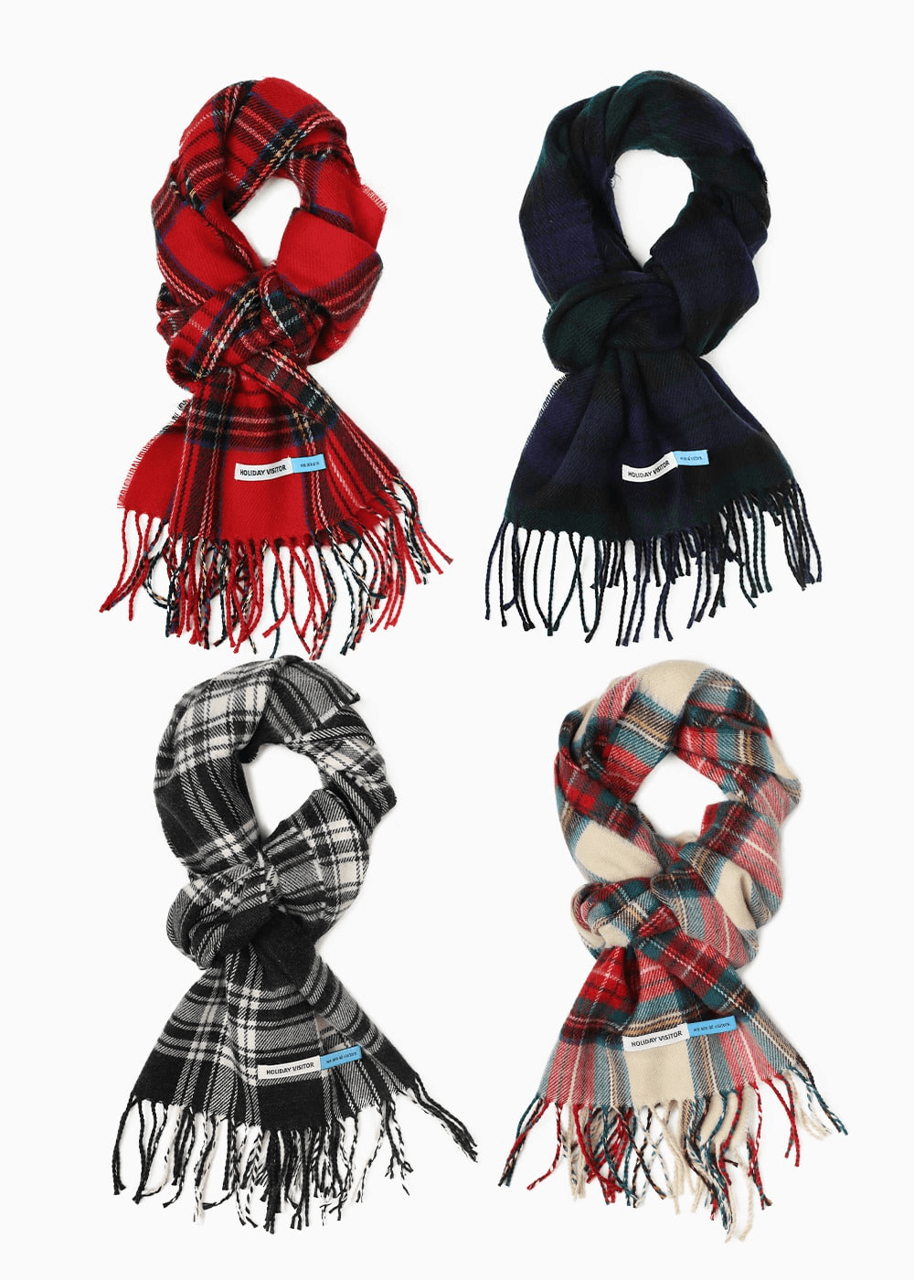 비지터 체크 목도리