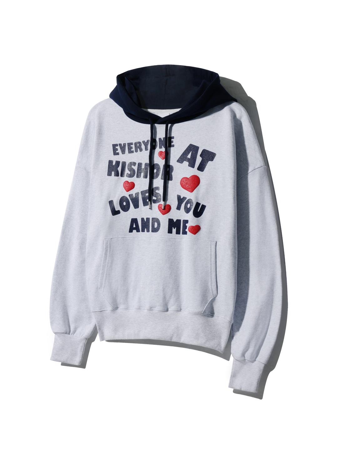 Kishor 25ss Foam Hoodie_MELLANGE