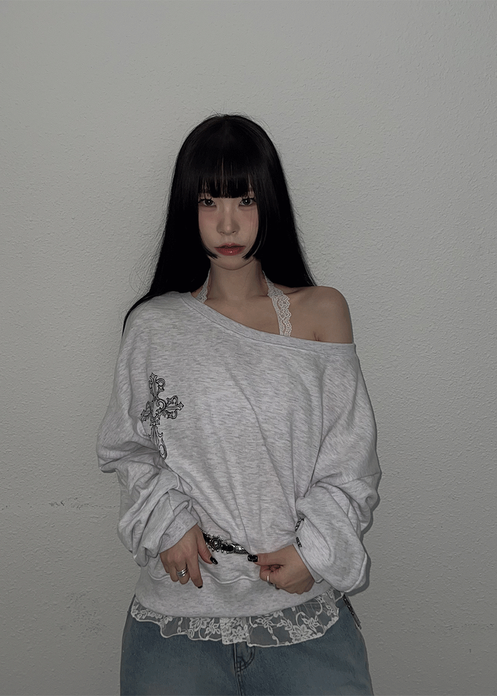 EVE LACE LAYERED SLEEVELESS / 이브 레이스 레이어드 나시