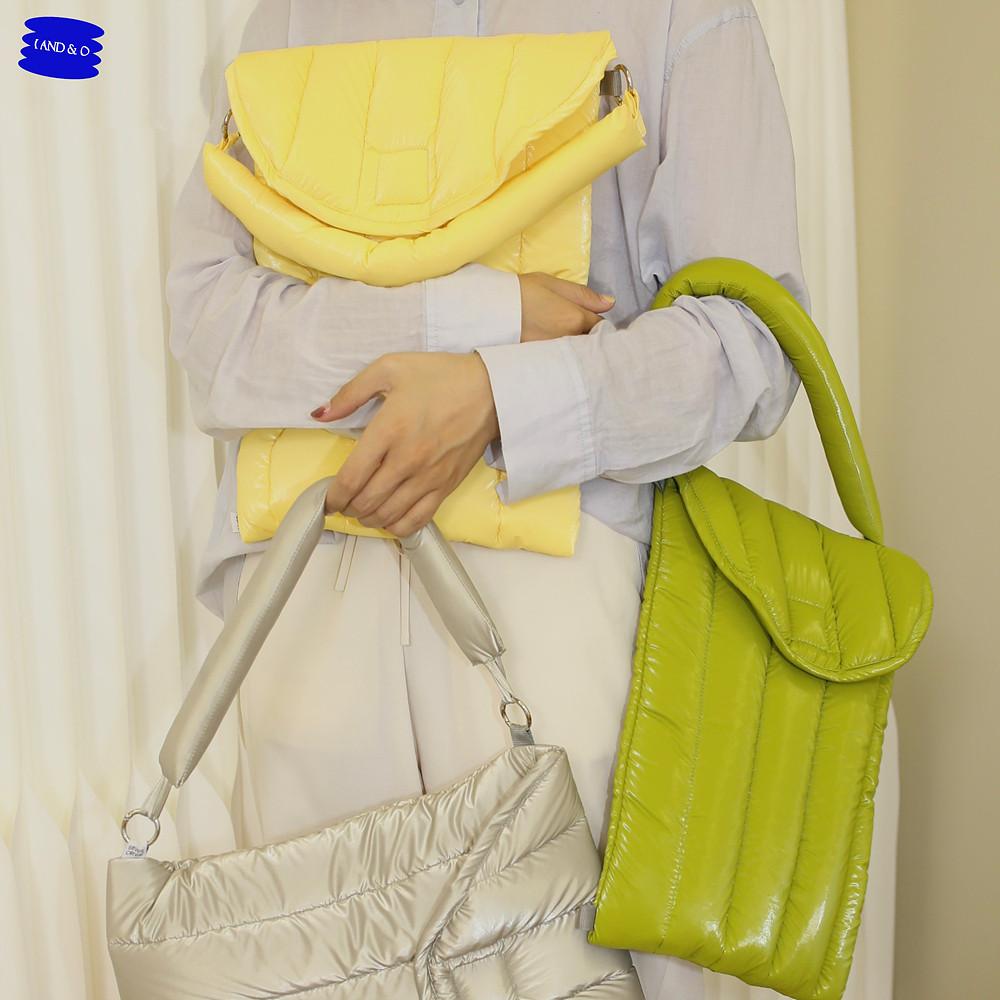 패딩 스트랩 노트북 손잡이 파우치 퀼팅 맥북 프로 13인치 가방 16인치