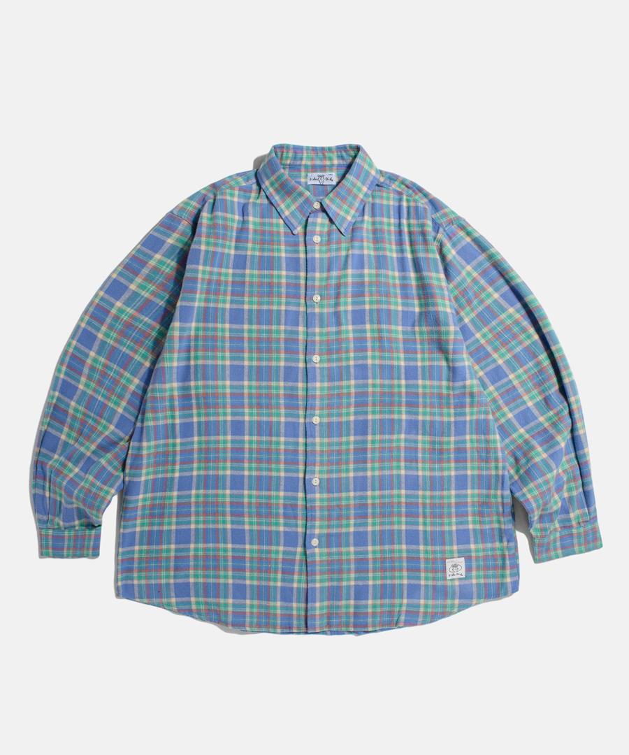 Flannel Check Shirt Blue