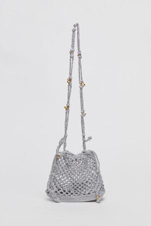 Gem net pouch bag(Silver spoon)