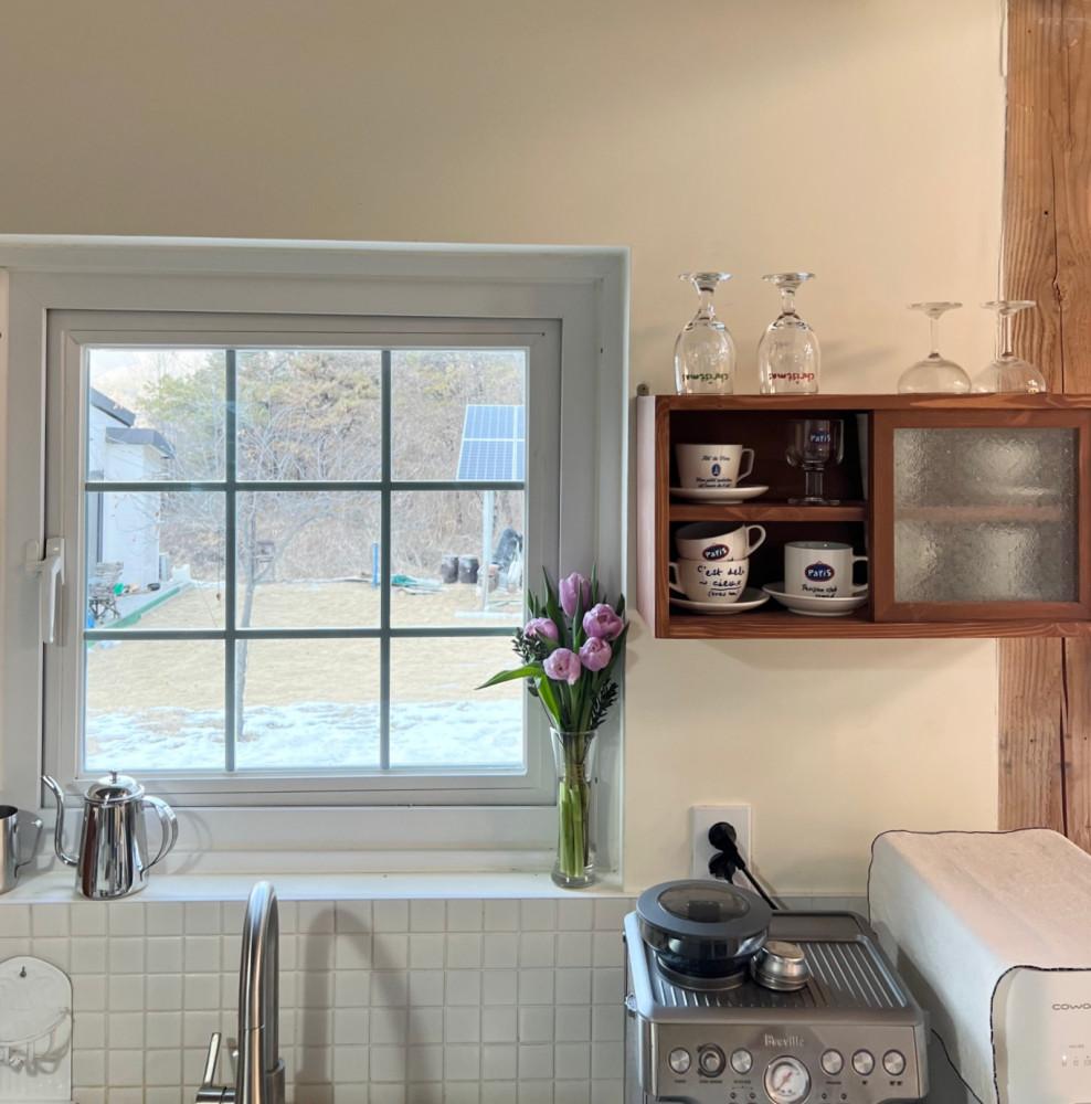 미닫이 찬장 주방찬장 그릇장