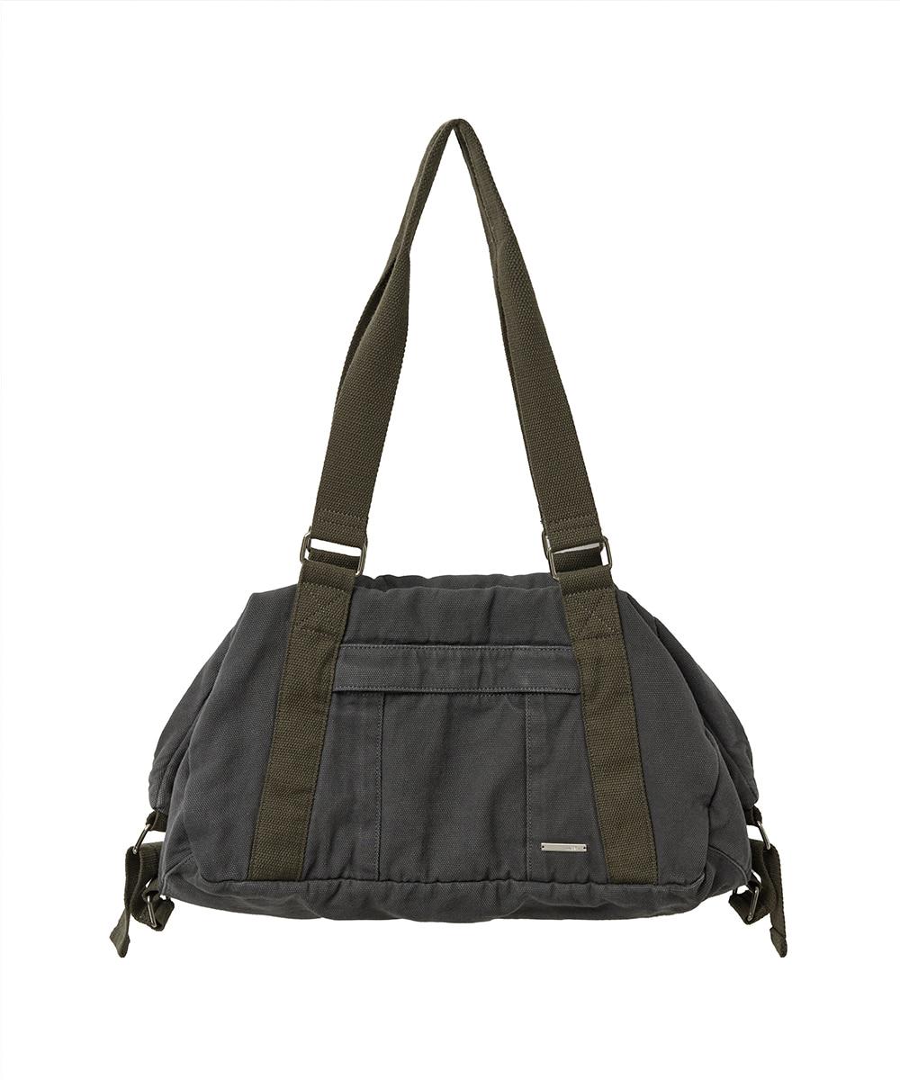 Multi pocket boston bag CHARCOAL