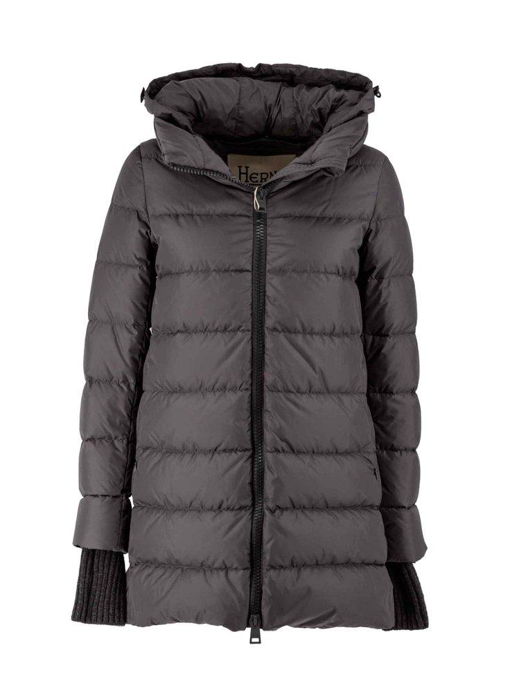 Herno Hooded Zip-Up Puffer Jacket