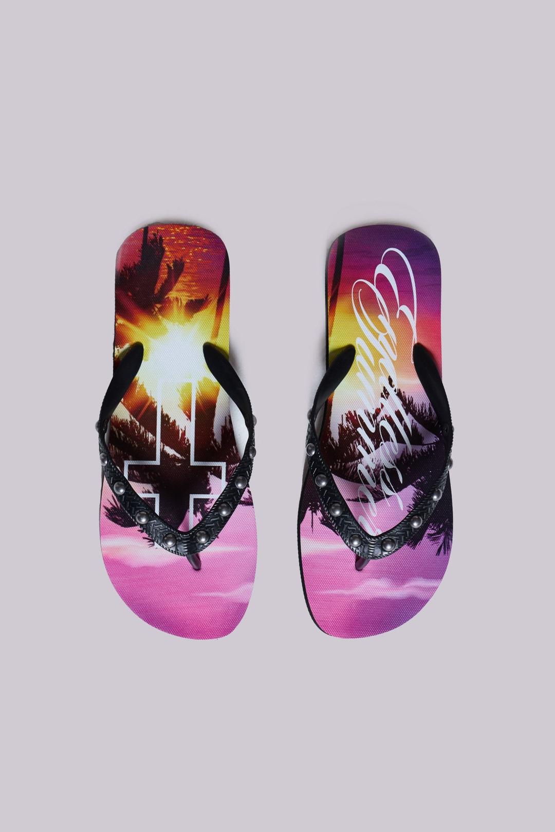 Endless Summer Studded Flip-Flop - UK 8 / Pink