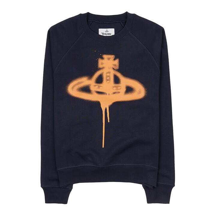 [비비안 웨스트우드] 스프레이 로고 맨투맨 3I01000F J0032 K302