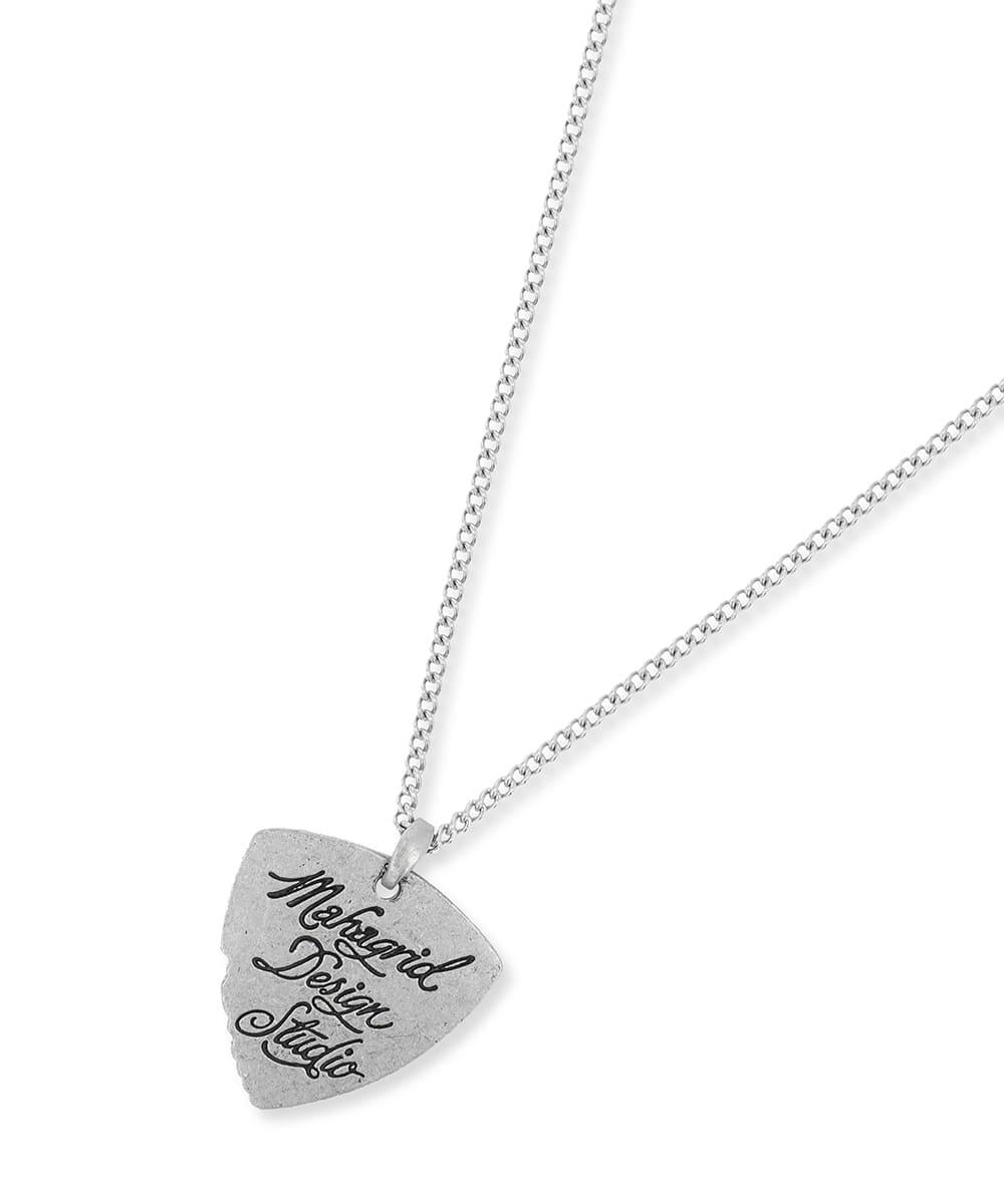 INK LOGO GUITAR PICK NECKLACE[SILVER]