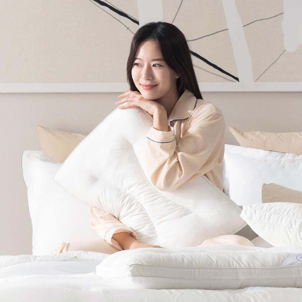 [1+1] 클라르하임 경추 낮은베개 소프트슬립 v2 플랫