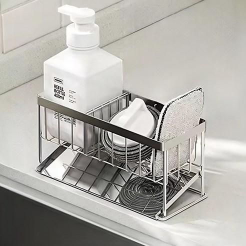 이브리영 304 올스텐 수세미거치대 2세대, 304 올스텐 물빠..., 1개 - 수세미걸이/받침 | 쿠팡