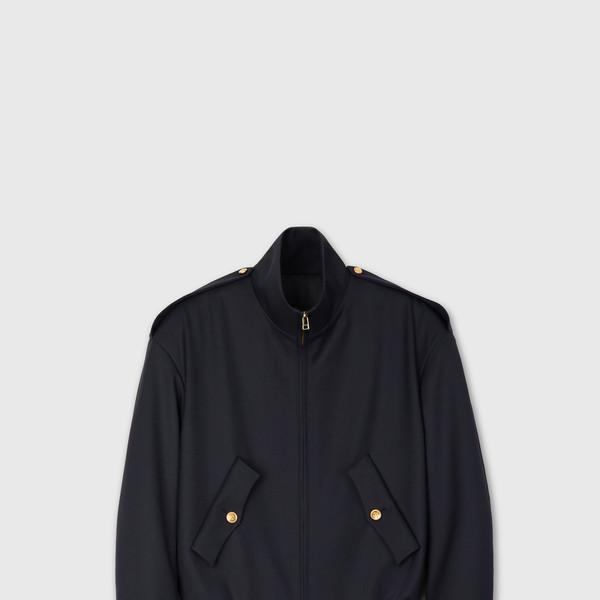 EPAULET WOOL OFFICER BLOUSON DARK NAVY