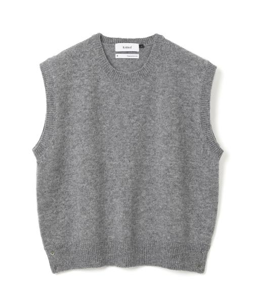 쉐기독 울 100% 라운드 베스트 GREY