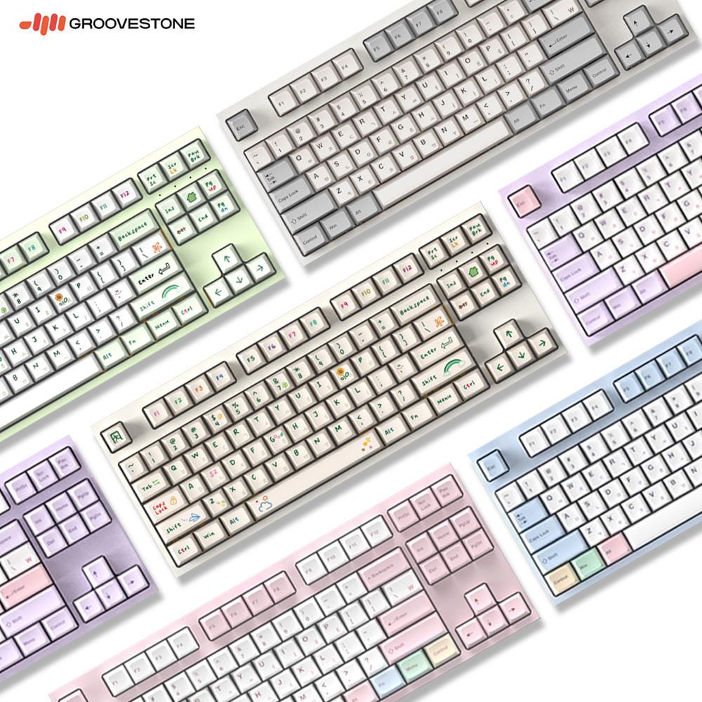 엠스톤 그루브 GV8 수제 풀윤활 퀵스왑 87키 텐키리스 기계식키보드 게이트론 저소음갈축 : 왓키 WHATKEY