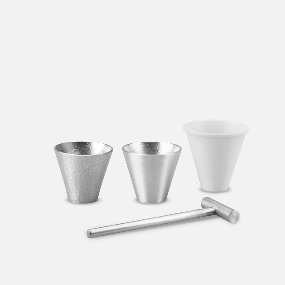 노사쿠 해머+구이노미 잔 2개입 DIY 세트 - 술잔 / 사케잔