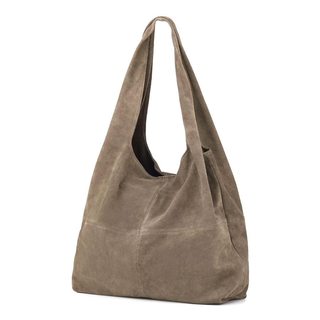 BSG028 Suede Dalliea Bag: Adobe