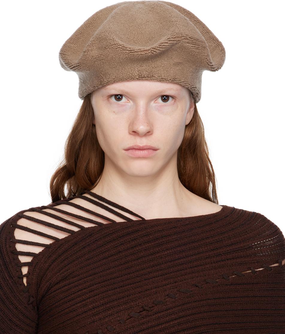 브라운 리버서블 베레모