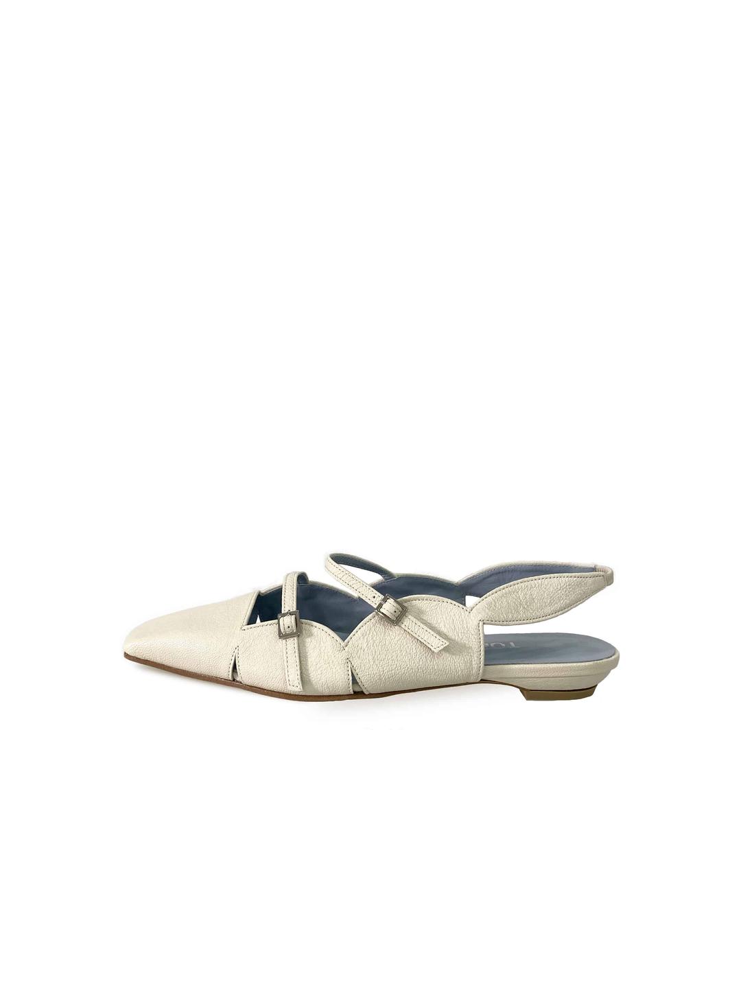 Curve Hole Slingback (CREAM)