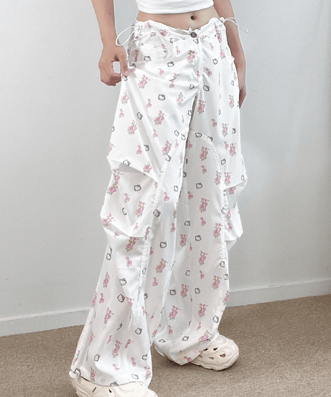 [제니바지/품절대란/인기상품] 키티 와이드핏 조거 팬츠 제니 아이린 손민수템