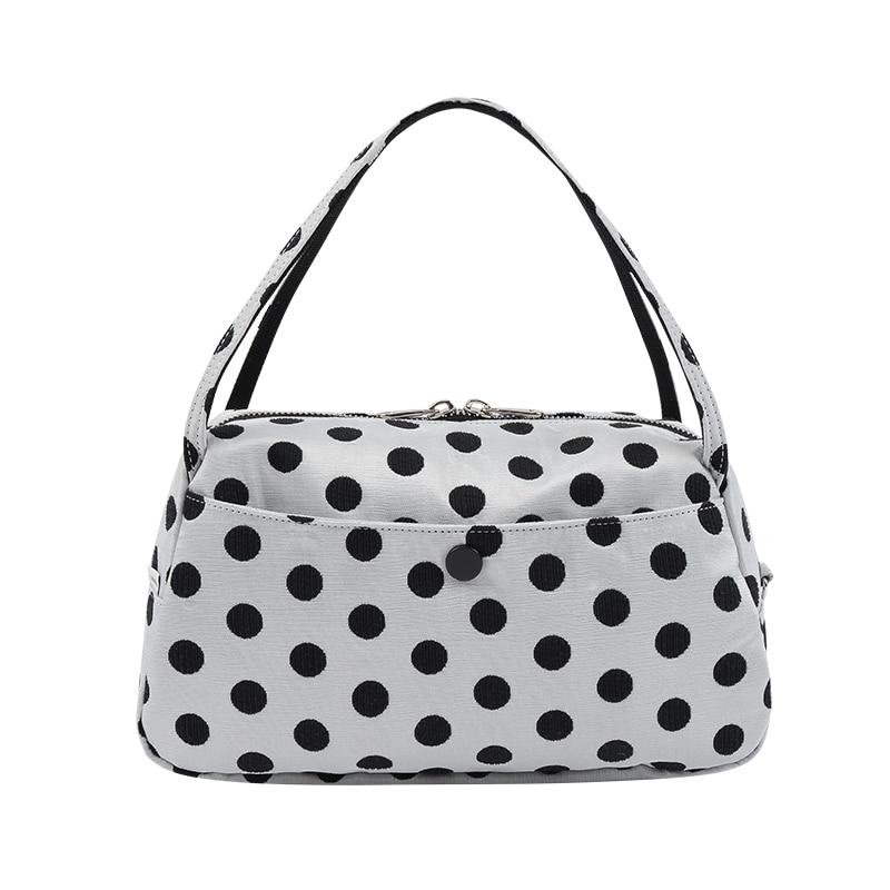 TIDY MINI BOSTON TOTE (Dot Gray)