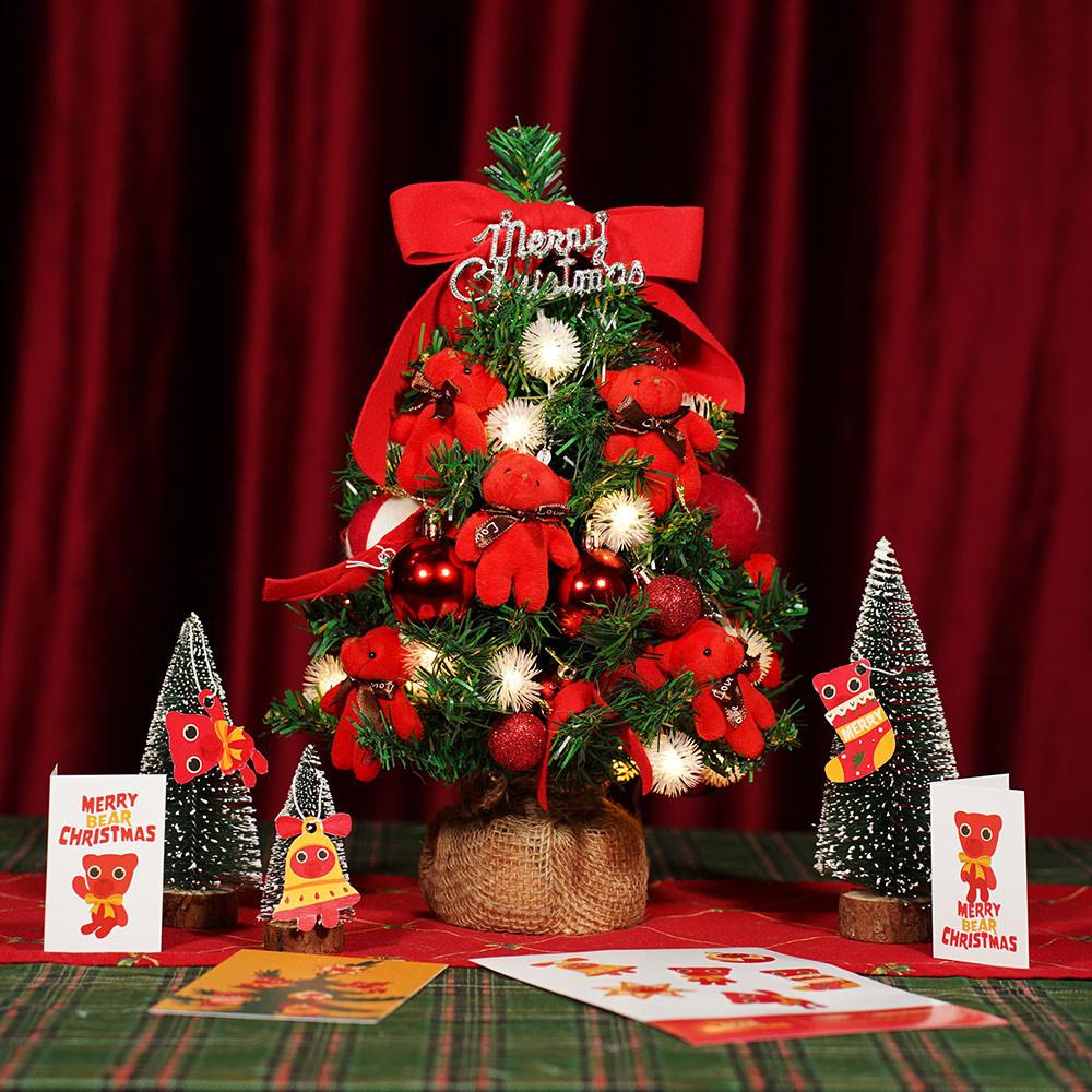 크리스마스 곰돌이 미니 레드베어 트리