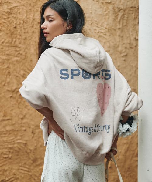 스타 스포티 후드집업-3Colors