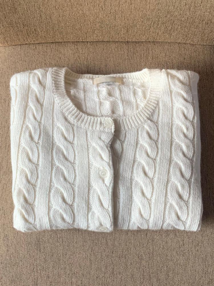 케이블니트 꽈배기울가디건 4color