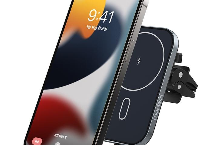 [리퍼] 아이폰 13 12 맥세이프 차량용 거치대 고속 무선충전기 T200-F