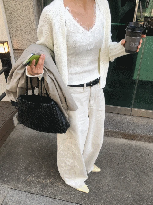 [피븐 단독상품💚/2차리오더/사계절템] 모니 절개 코튼팬츠