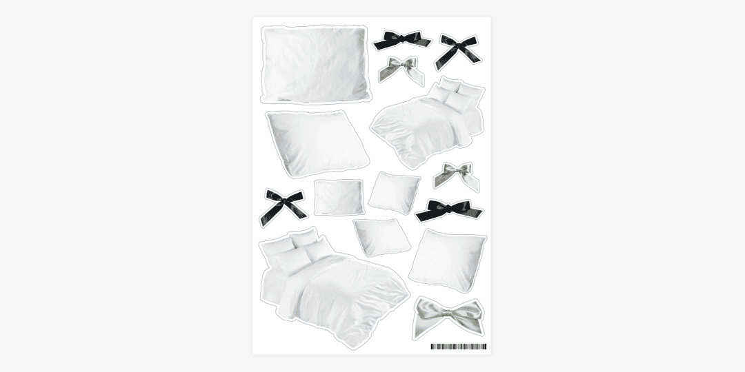 pilow talk 모조지 스티커