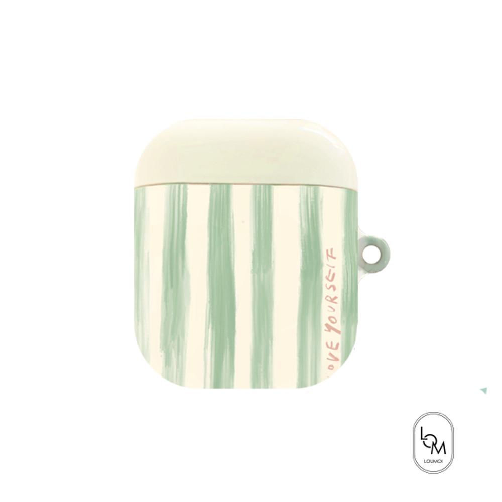 Airpods • Buds case _ Green letter