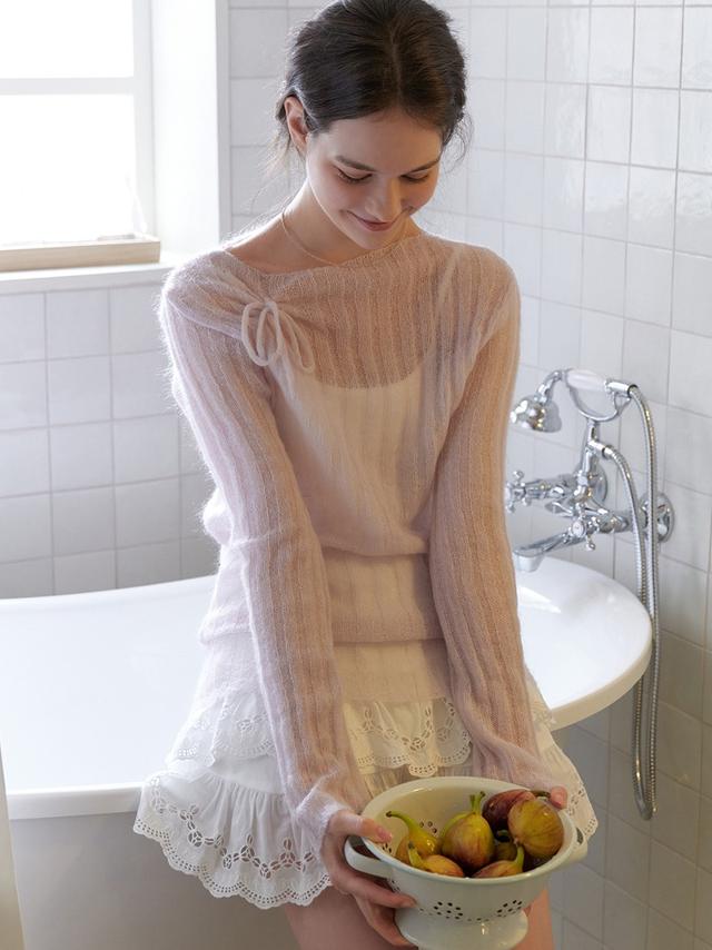 루미뇽 Lumignon original ♥ Mellow Heart Tulle Top
